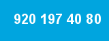 920 197 40 80 920 197 40 80